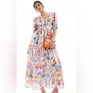 Floral Multicolor Maxi Dress